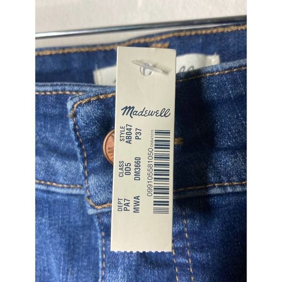 Madewell Petite Curvy High-rise Skinny Jeans In Moreaux Wash Size 37 NWT - Picture 10 of 10